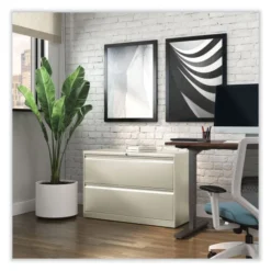 Alera Lateral File, 2 Legal/Letter-Size File Drawers, Putty, 42" X 18.63" X 28" -office furniture sale 2a4921361a5852d0b4348d1c892b5f08e8