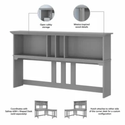 Bush Furniture Salinas 60W Hutch For L Shaped Desk In Cape Cod Gray 8 Bush Furniture Salinas 60W Hutch For L Shaped Desk In Cape Cod Gray -office furniture sale 2ab4b30781c8ef06e2c9d5b27d7e4639ec