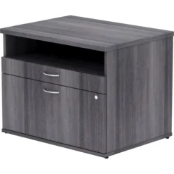 Lorell Relevance Series Charcoal Laminate Office Furniture Credenza - 2-Drawer -office furniture sale 2ac8b897365384f4e924013641e458c54b
