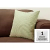 Monarch Specialties Pillows, 18 X 18 Square, Insert Included, Decorative Throw, Accent, Sofa, Couch, Bedroom, Green Hypoallergenic Polyester, Modern