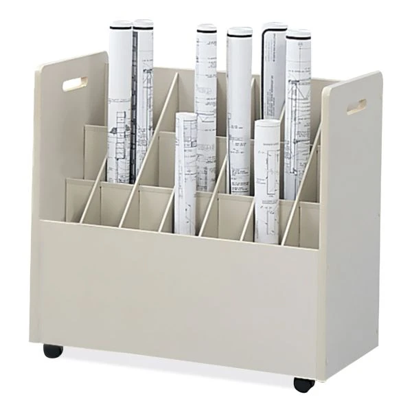 Safco Mobile Roll File, 21 Compartment 2 Safco Mobile Roll File, 21 Compartment - Image 2