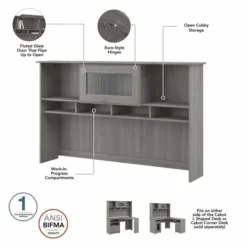 Bush Furniture Cabot 60W Hutch In Modern Gray 10 Bush Furniture Cabot 60W Hutch In Modern Gray -office furniture sale 2b72f216cca67217a494efed5488b2b0c8