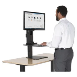 Victor High Rise Standing Desk Workstation, 28" X 23" X 10.5" To 15.5", Black 14 Victor High Rise Standing Desk Workstation, 28" X 23" X 10.5" To 15.5", Black -office furniture sale 2bda8f89e88f2d81c09d3d3b3c70e169e4
