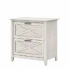 Bush Furniture Key West 2 Drawer Lateral File Cabinet In Linen White Oak