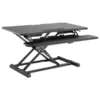 Alera AdaptivErgo Two-Tier Sit-Stand Lifting Workstation, 37.38" X 26.13" X 4.69" To 19.88", Black