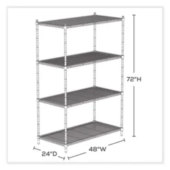 Safco 5294GR Industrial Wire Shelving 8 Safco 5294GR Industrial Wire Shelving -office furniture sale 2c2f151a2450690f121a9c76e47645031f