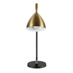 Yossi 23.62" Tall Table Lamp With Metal Shade In Blackened Bronze/Blackened Bronze -office furniture sale 2cf50ce6d027e984466695814db9724827