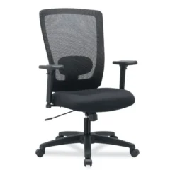 Alera Envy Series Mesh High-Back Swivel/Tilt Chair, Supports Up To 250 Lb, 16.88" To 21.5" Seat Height, Black