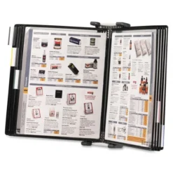 Djois By Tarifold Wall Unit Reference Starter Set, 10 Antimicrobial/Wire-Reinforced Pockets -office furniture sale 2d64dc19fd7450247c845e2c105b84efb0