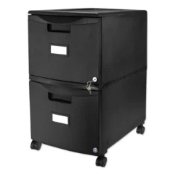 Storex Two-Drawer Mobile Filing Cabinet, 2 Legal/Letter-Size File Drawers, Black, 14.75" X 18.25" X 26" 11 Storex Two-Drawer Mobile Filing Cabinet, 2 Legal/Letter-Size File Drawers, Black, 14.75" X 18.25" X 26" -office furniture sale 2dccaec0a4ace3d838b09b27cd7c4266fa