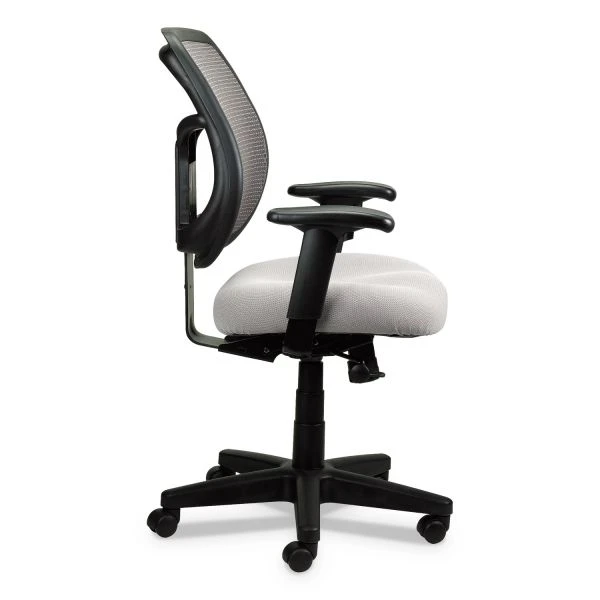 Eurotech Apollo Mid-Back Mesh Chair, 18.1" To 21.7" Seat Height, Silver Seat, Silver Back, Black Base 8 Eurotech Apollo Mid-Back Mesh Chair, 18.1" To 21.7" Seat Height, Silver Seat, Silver Back, Black Base - Image 8