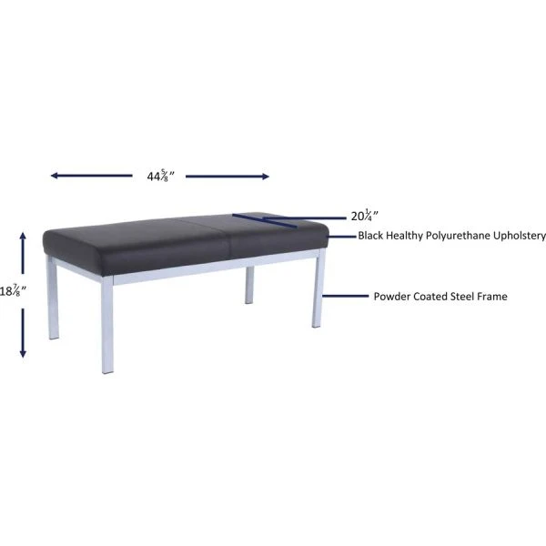 Lorell Healthcare Seating Guest Bench 2 Lorell Healthcare Seating Guest Bench - Image 2