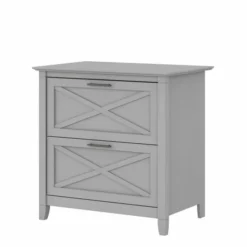 Bush Furniture Key West 2 Drawer Lateral File Cabinet In Cape Cod Gray