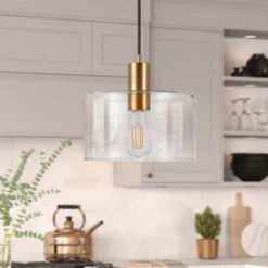 Henri 10" Wide Pendant With Glass Shade In Brass/Clear 13 Henri 10" Wide Pendant With Glass Shade In Brass/Clear -office furniture sale 2e76122c9665d09d17b51178a2e1bb304f