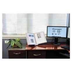 Durable SHERPA Desk Reference System, 10 Panels, 10 X 5.88 X 13.5, Gray Borders -office furniture sale 2ebb25c9d7580da9f9d75252bb406a100d