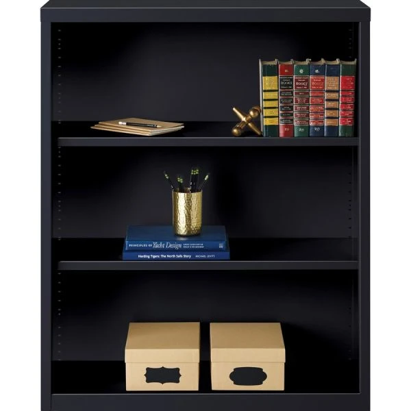 Lorell Fortress Series Charcoal Bookcase 5 Lorell Fortress Series Charcoal Bookcase - Image 5