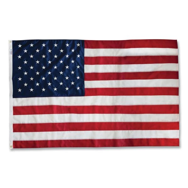 Advantus All-Weather Outdoor U.S. Flag, 72" X 48", Heavyweight Nylon 1 Advantus All-Weather Outdoor U.S. Flag, 72" X 48", Heavyweight Nylon