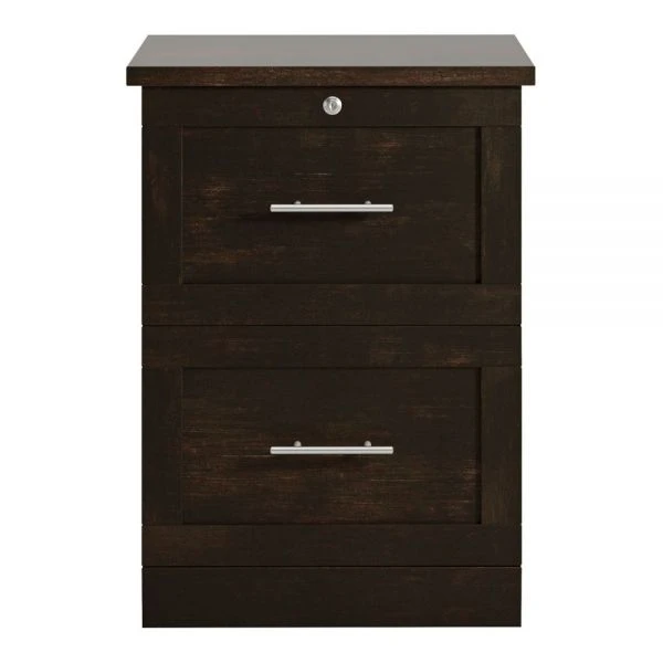 2-Drawer 17"D Vertical File Cabinet, Peppered Black 4 2-Drawer 17"D Vertical File Cabinet, Peppered Black - Image 4