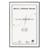 NuDell Metal Poster Frame, Plastic Face, 24 X 36, Black