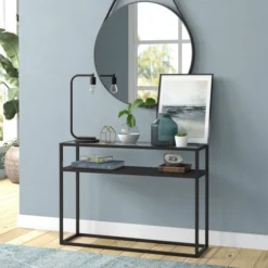 Morgan 20" Tall Arc Table Lamp With No Shade In Blackened Bronze/No Shade -office furniture sale 2fd9b9d0715fcea5305cab382bba40145e