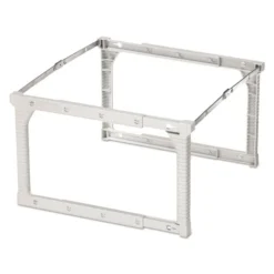 Pendaflex Plastic Snap-Together Hanging Folder Frame, Legal/Letter Size, 18" To 27" Long, White/Silver Accents
