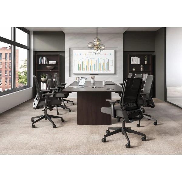 Safco Medina Basic Task Chair, Supports Up To 275 Lb, 18" To 22" Seat Height, Black 2 Safco Medina Basic Task Chair, Supports Up To 275 Lb, 18" To 22" Seat Height, Black - Image 2