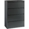 Lorell 4-Drawer Lateral File, Legal/Letter/A4, 36" Wide, Charcoal