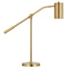 Willis 24" Tall Boom Arm Table Lamp With Metal Shade In Brass/Brass