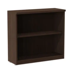 Alera Valencia Series Bookcase, Two-Shelf, 31.75w X 14d X 29.5h, Espresso