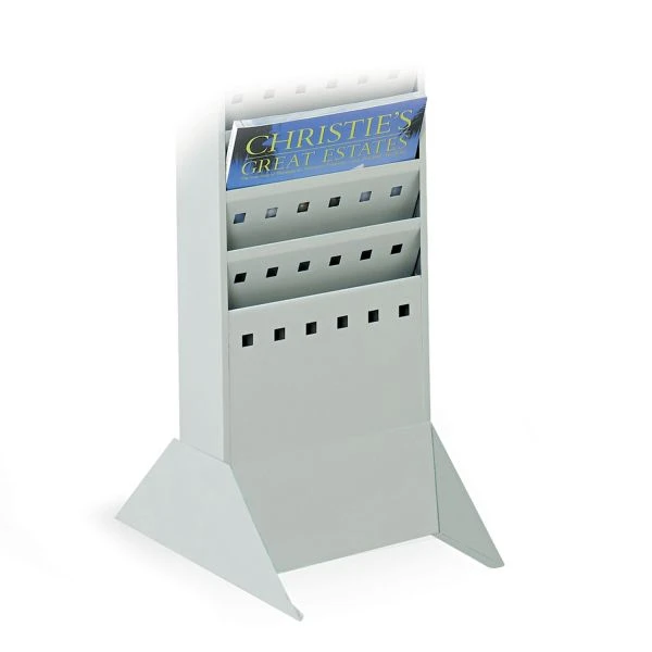 Safco Steel Base For Magazine Rack, Gray, 10w X 14d X 5-1/4, Gray 4 Safco Steel Base For Magazine Rack, Gray, 10w X 14d X 5-1/4, Gray - Image 4