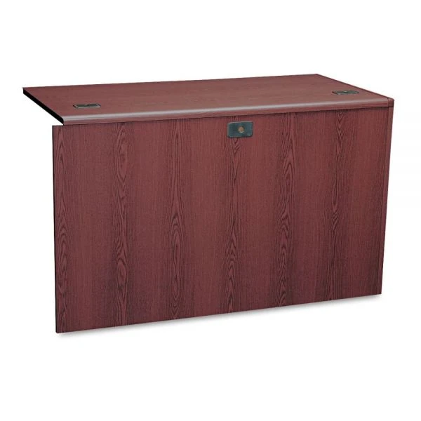 HON 10700 "L" Workstation Return, Left 3/4 Pedestal, 48w X 24d X 29.5h, Mahogany 3 HON 10700 "L" Workstation Return, Left 3/4 Pedestal, 48w X 24d X 29.5h, Mahogany - Image 3