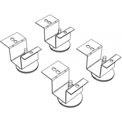 HON Brigade Pedestal Adjustable Glides, Rigid Mount Plate, 2" X 2" Glide, Black, 4/Set -office furniture sale 31bb651019cf5abce54d7e725c885f3eb6