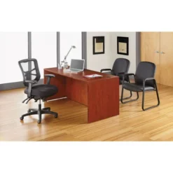 Alera Elusion Series Mesh High-Back Multifunction Chair, Supports Up To 250 Lbs., Black Seat/Black Back, Black Base -office furniture sale 31dea2c0adbb3740dbd57958375a2c08f4