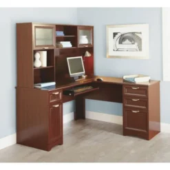 Magellan 58"W Hutch For Corner/L-Desk, Classic Cherry -office furniture sale 32122687ae9dd05a5361d1a9562fb5d5ba