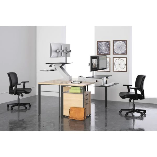 HON Volt Series Task Chair With Synchro-Tilt, Supports Up To 250 Lb, 18" To 22.25" Seat Height, Black 3 HON Volt Series Task Chair With Synchro-Tilt, Supports Up To 250 Lb, 18" To 22.25" Seat Height, Black - Image 3