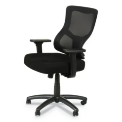 Alera Elusion II Series Mesh Mid-Back Swivel/Tilt Chair, Adjustable Arms, Supports 275lb, 17.51" To 21.06" Seat Height, Black -office furniture sale 3251426f8b0b2aa3a9fdfb13609c716ee8