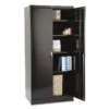 Tennsco 78" High Deluxe Cabinet, 36w X 24d X 78h, Black