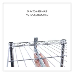 Alera Wire Shelving Garment Rack, 30 Garments, 36w X 18d X 75h, Silver -office furniture sale 32c48bda158bde793932d71e3c9e06afe1