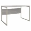 Bush Business Furniture Hybrid 48W X 30D Computer Table Desk With Metal Legs In Platinum Gray