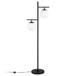 Pyrus 2-Light Floor Lamp With Glass Shades In Blackened Bronze/White Milk 13 Pyrus 2-Light Floor Lamp With Glass Shades In Blackened Bronze/White Milk -office furniture sale 335d4d702b8c34d40a4c3414583890e9e8