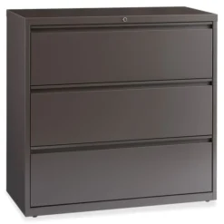 Lorell 3 Drawer Lateral File Cabinet, Letter/Legal/A4, 42" Wide, Medium