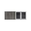 Safco Mayline Medina Series Low Wall Cabinet Doors, 72w X 20d X 29 1/2h, Gray Steel, Box2