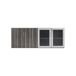 Safco Mayline Medina Series Low Wall Cabinet Doors, 72w X 20d X 29 1/2h, Gray Steel, Box2