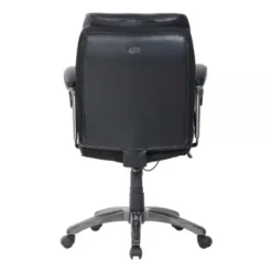 Serta Smart Layers Siena Bonded Leather Mid-Back Manager's Chair, Black -office furniture sale 3487998df60e019b925dddd1ddf80f443c