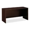 Bush Business Furniture Series C60W X 24D Desk/Credenza/Return In Mocha Cherry