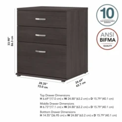 Bush Business Furniture Universal Floor Storage Cabinet With Drawers In Storm Gray -office furniture sale 34c26696472e32f06765c58b3216a27f61
