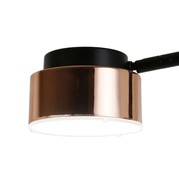 Jex 2-Light Floor Lamp With Metal Shade In Blackened Bronze/Copper/Copper 2 Jex 2-Light Floor Lamp With Metal Shade In Blackened Bronze/Copper/Copper - Image 2