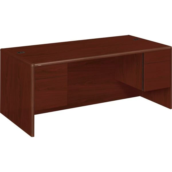 HON 10700 Series Double Pedestal Desk With Three-Quarter Height Pedestals, 72" X 36" X 29.5", Mahogany 7 HON 10700 Series Double Pedestal Desk With Three-Quarter Height Pedestals, 72" X 36" X 29.5", Mahogany - Image 7