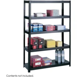 Safco Boltless Steel Shelving, Five-Shelf, 48w X 18d X 72h, Black 13 Safco Boltless Steel Shelving, Five-Shelf, 48w X 18d X 72h, Black -office furniture sale 35209ef114f1cd46ec6c6da668f8ce61f9