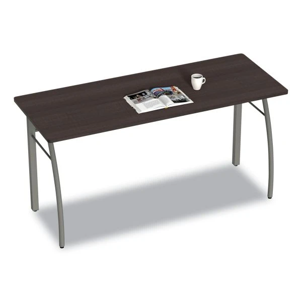 Linea Italia Trento Line Rectangular Desk, 59.13" X 23.63" X 29.5", Mocha 1 Linea Italia Trento Line Rectangular Desk, 59.13" X 23.63" X 29.5", Mocha